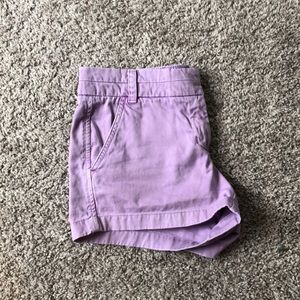 Purple J.Crew 3” Chino Shorts
